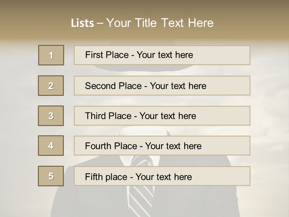 Sky Riddle Face PowerPoint Template