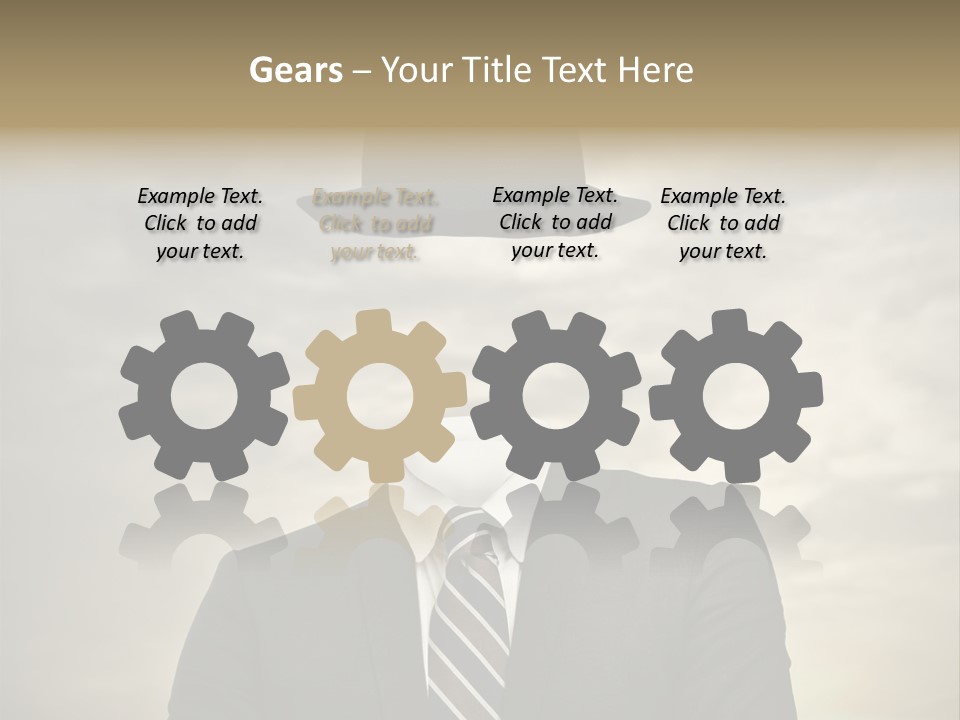 Sky Riddle Face PowerPoint Template