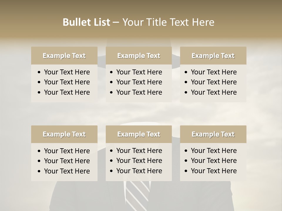 Sky Riddle Face PowerPoint Template