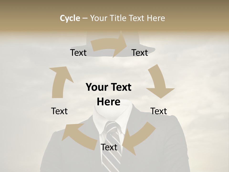 Sky Riddle Face PowerPoint Template