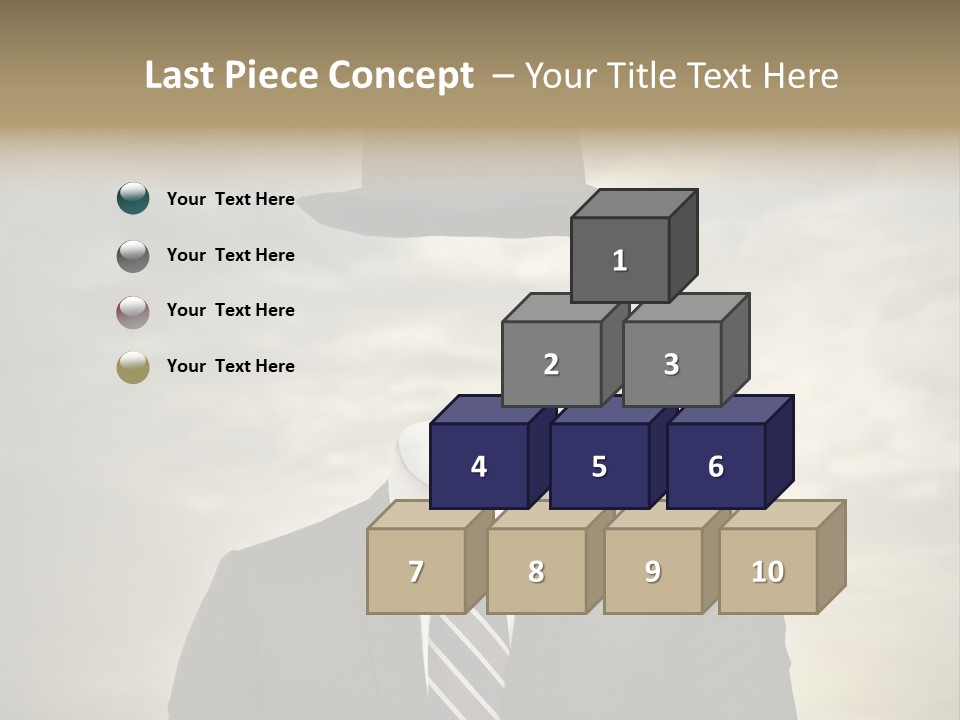 Sky Riddle Face PowerPoint Template