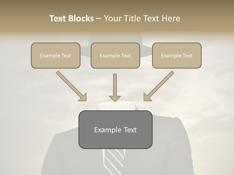 Sky Riddle Face PowerPoint Template