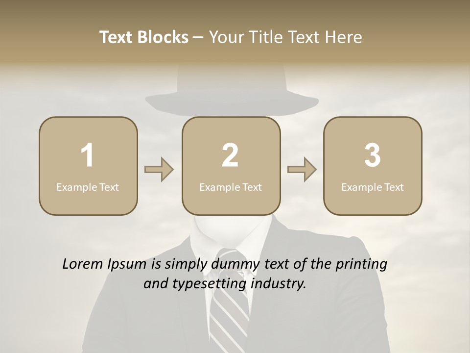 Sky Riddle Face PowerPoint Template