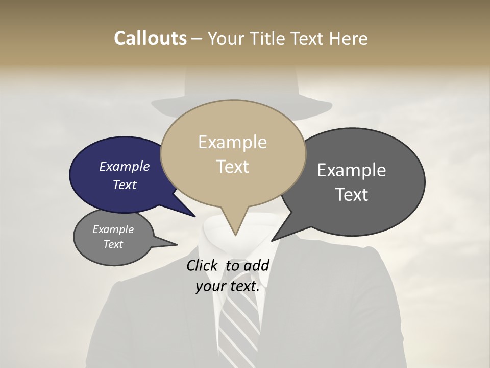 Sky Riddle Face PowerPoint Template