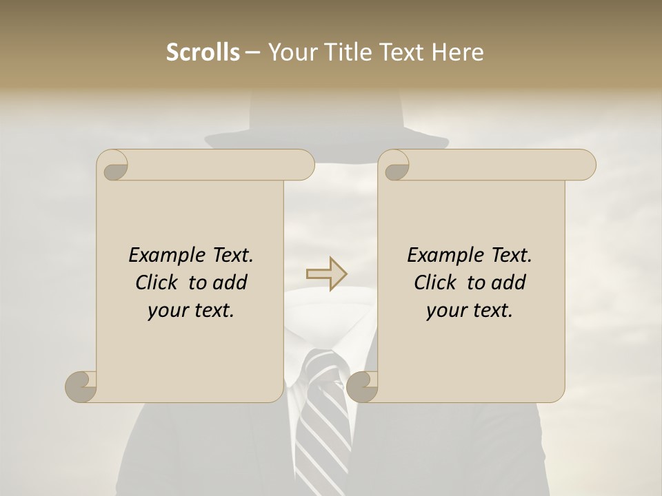 Sky Riddle Face PowerPoint Template