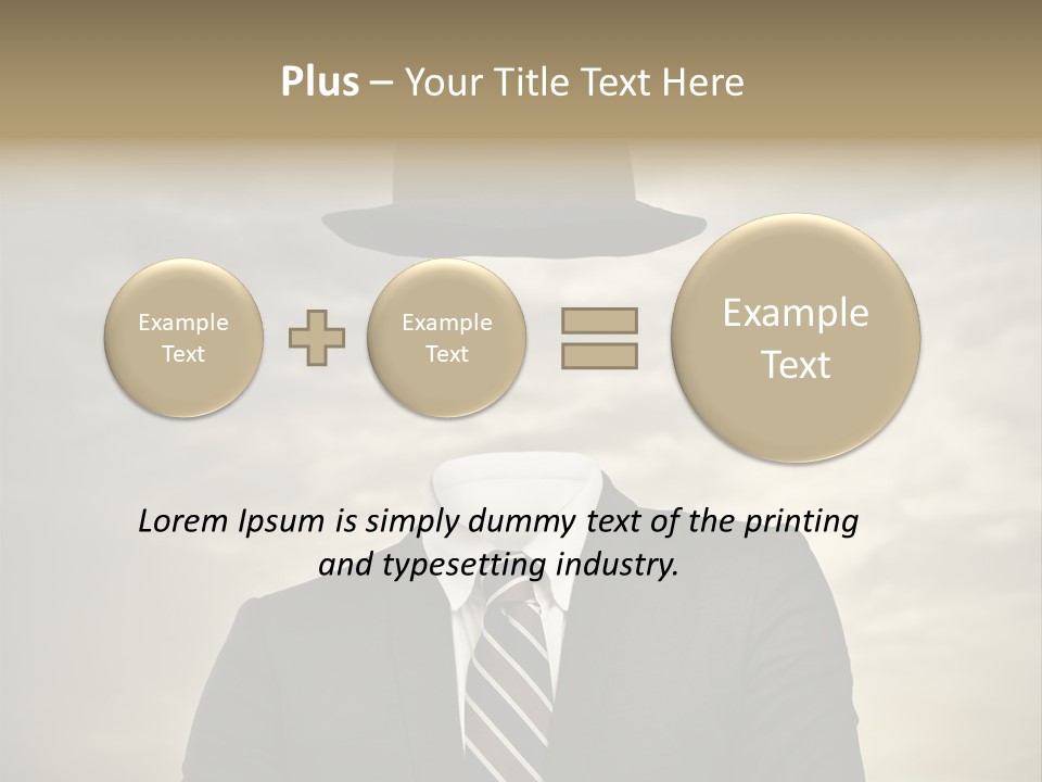 Sky Riddle Face PowerPoint Template