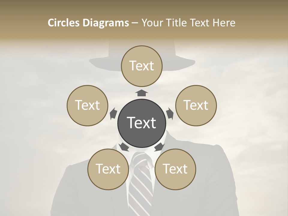 Sky Riddle Face PowerPoint Template