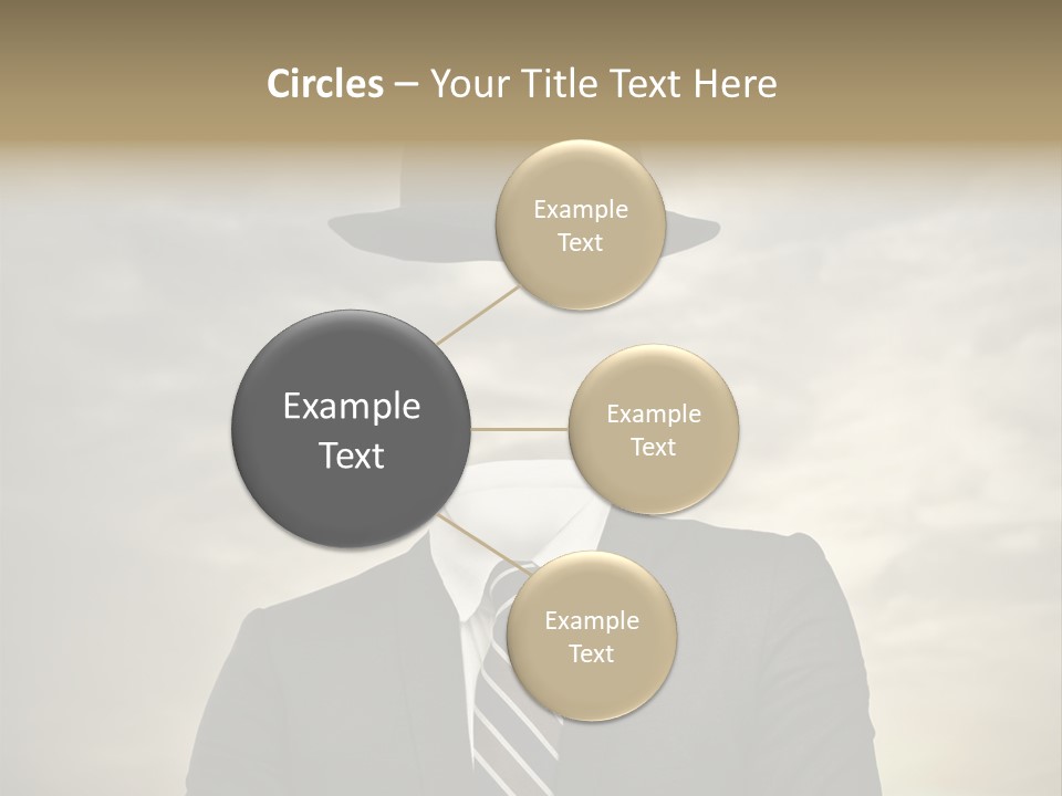 Sky Riddle Face PowerPoint Template