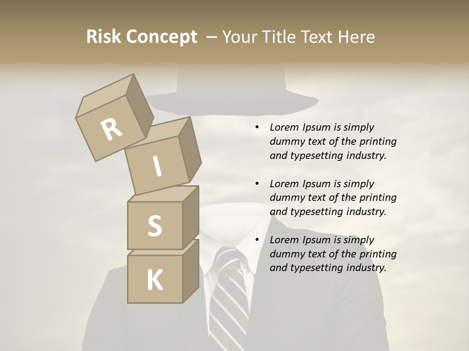 Sky Riddle Face PowerPoint Template