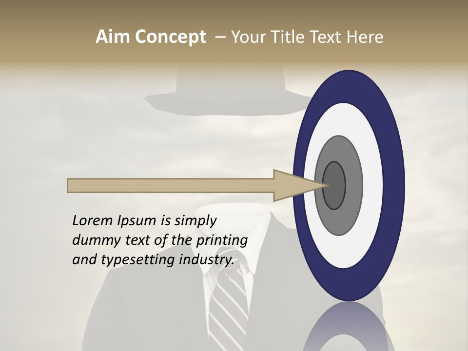 Sky Riddle Face PowerPoint Template