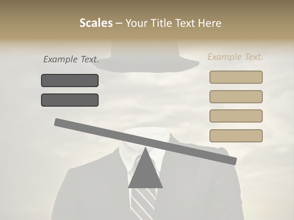Sky Riddle Face PowerPoint Template