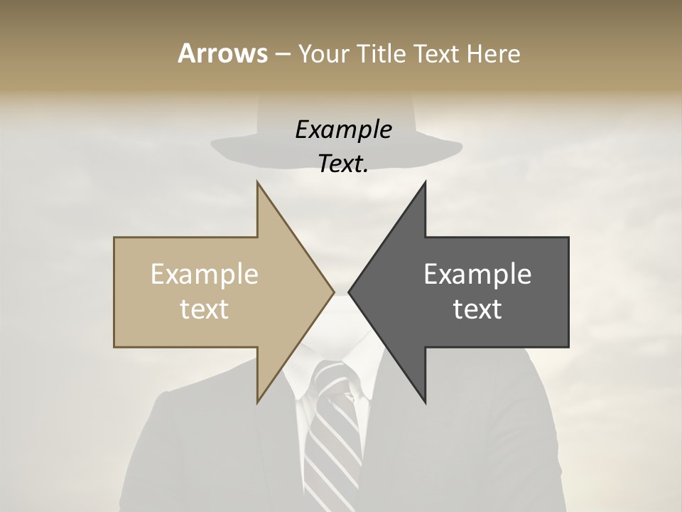 Sky Riddle Face PowerPoint Template