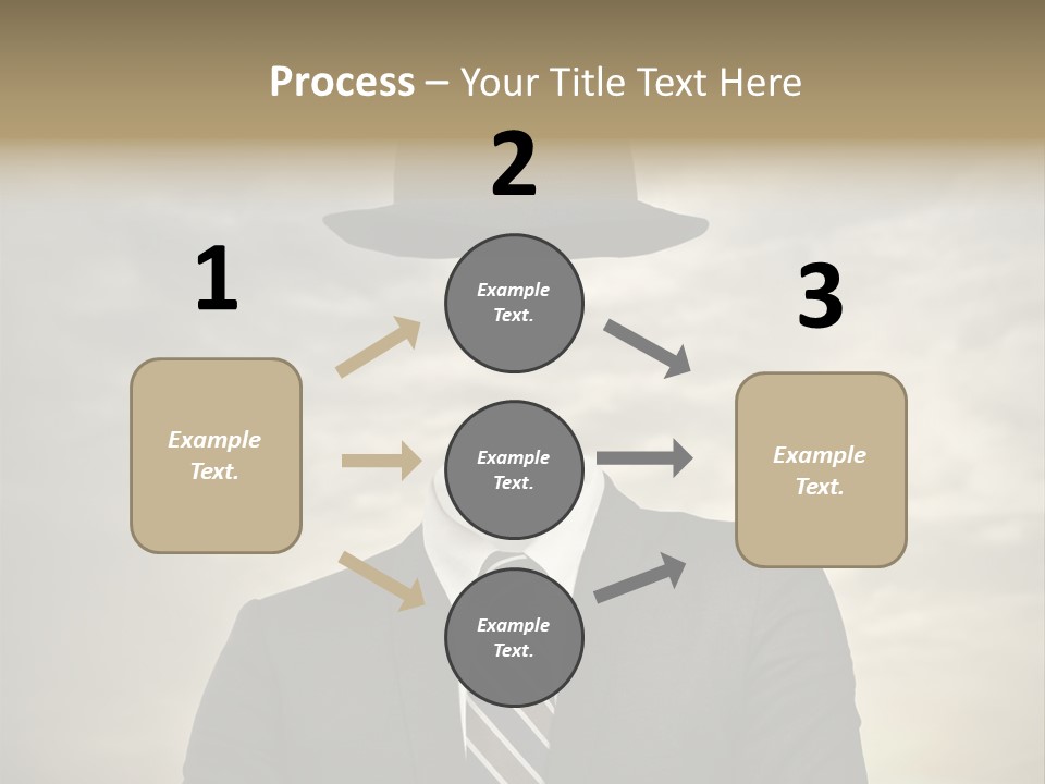 Sky Riddle Face PowerPoint Template