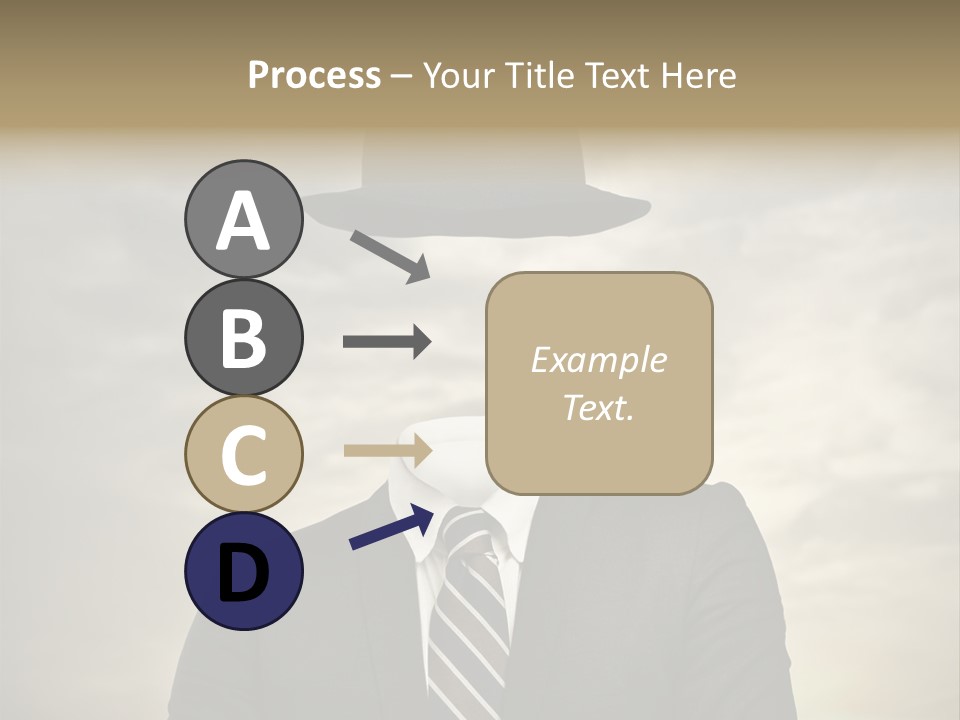 Sky Riddle Face PowerPoint Template