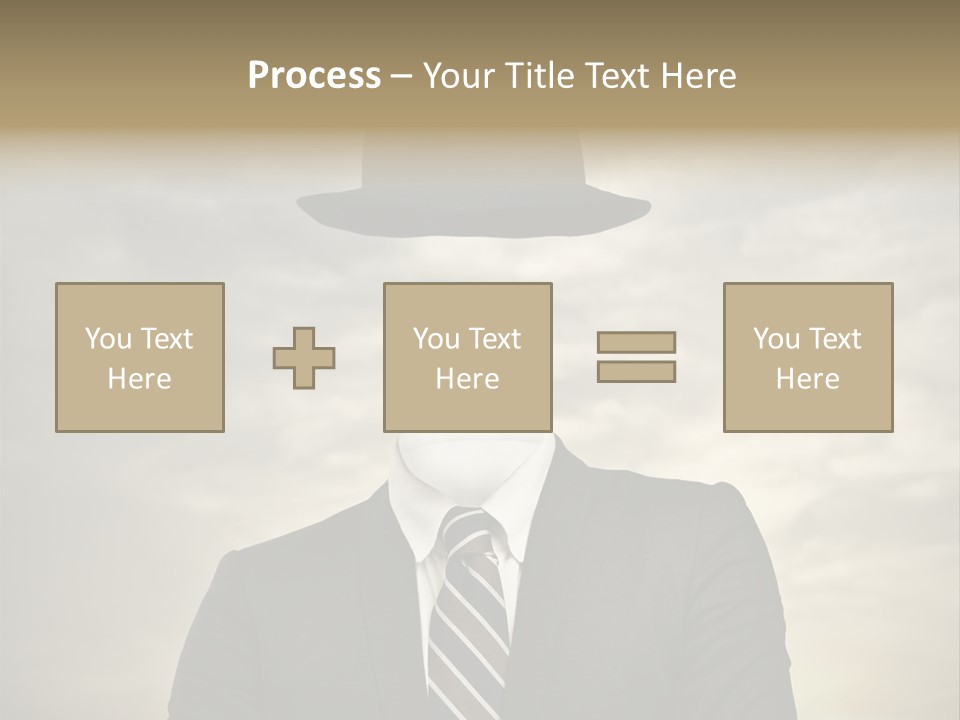 Sky Riddle Face PowerPoint Template