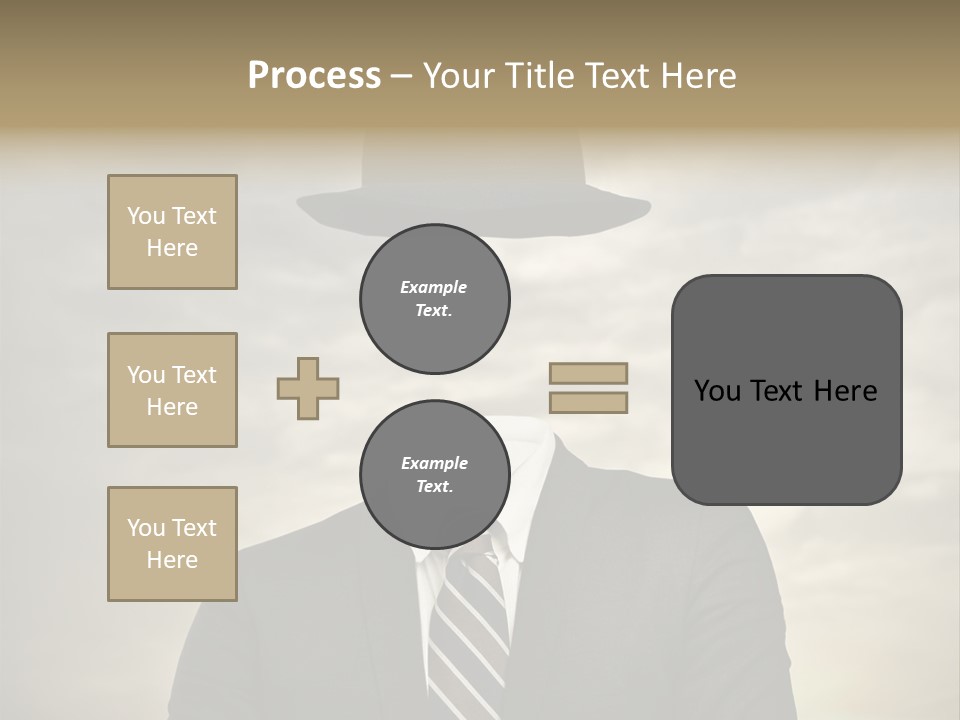 Sky Riddle Face PowerPoint Template
