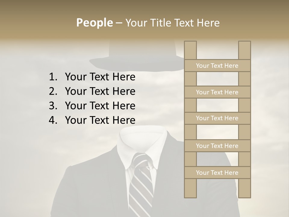 Sky Riddle Face PowerPoint Template