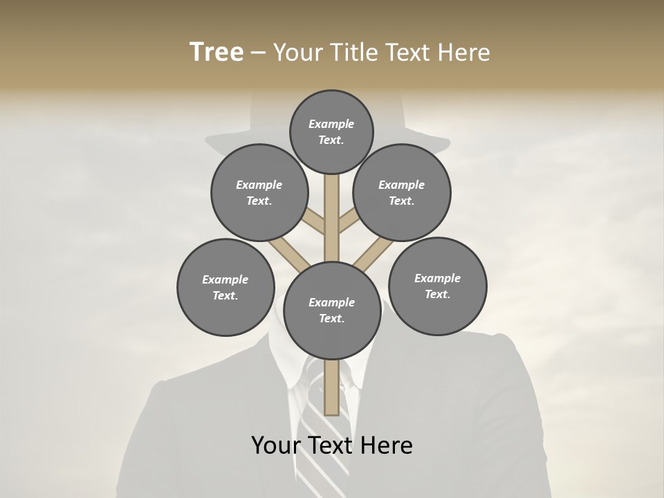 Sky Riddle Face PowerPoint Template