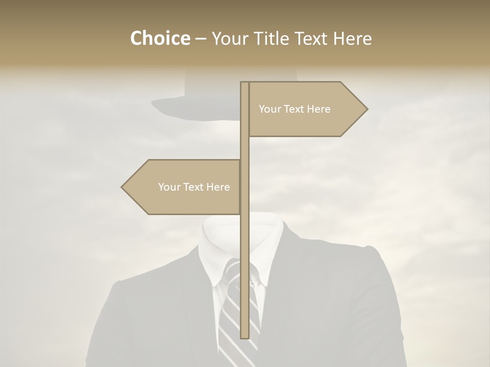 Sky Riddle Face PowerPoint Template
