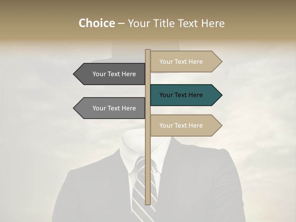 Sky Riddle Face PowerPoint Template