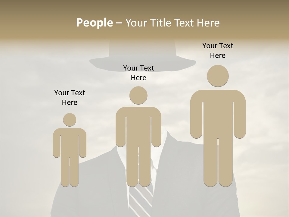 Sky Riddle Face PowerPoint Template