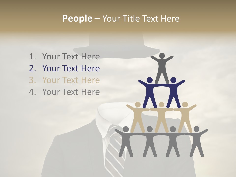 Sky Riddle Face PowerPoint Template