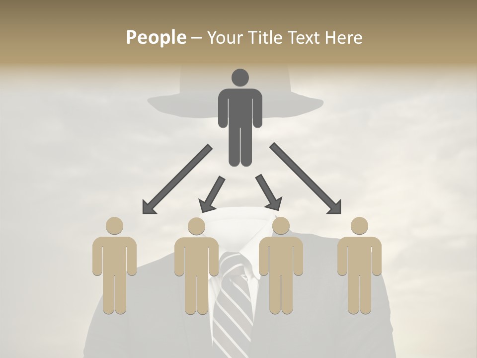 Sky Riddle Face PowerPoint Template