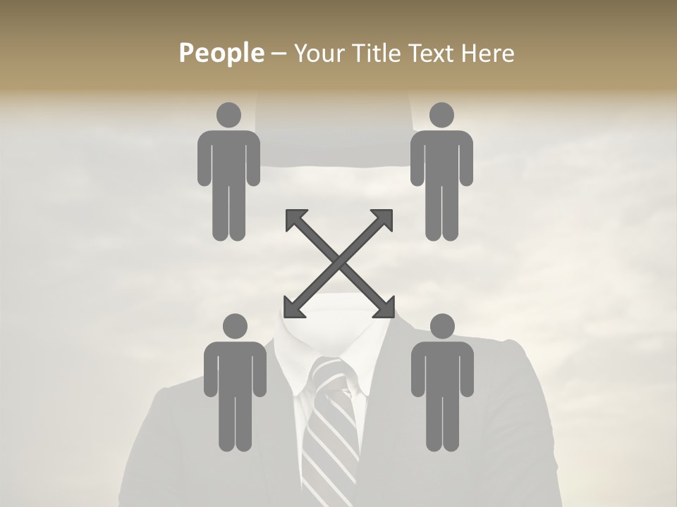 Sky Riddle Face PowerPoint Template