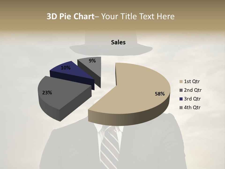 Sky Riddle Face PowerPoint Template