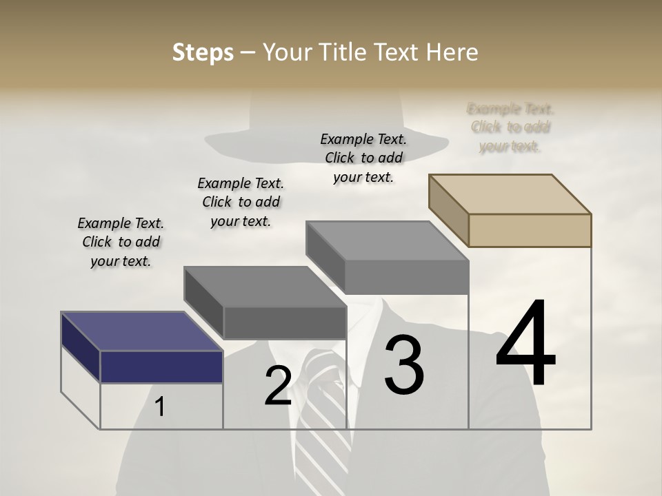 Sky Riddle Face PowerPoint Template