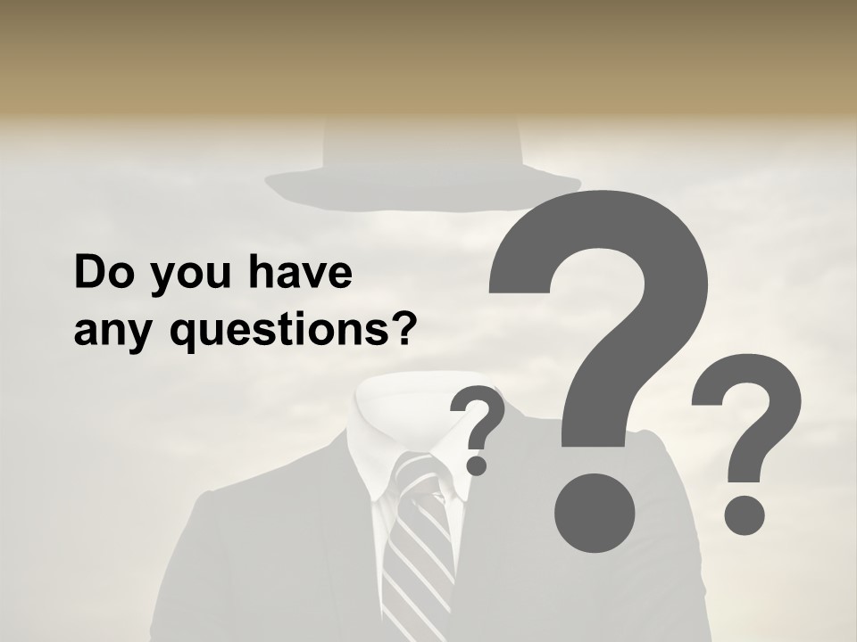 Sky Riddle Face PowerPoint Template