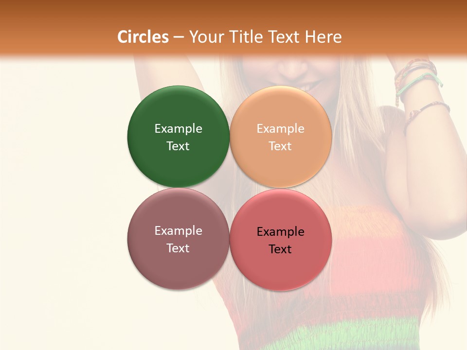 Nature Arms Raised Laughing PowerPoint Template