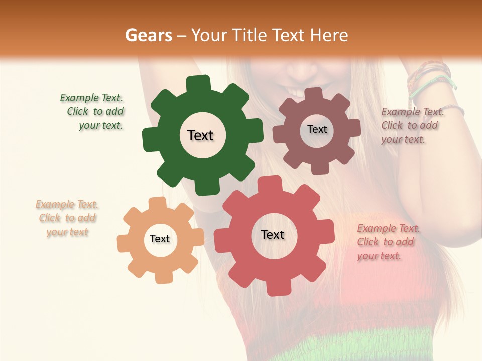 Nature Arms Raised Laughing PowerPoint Template