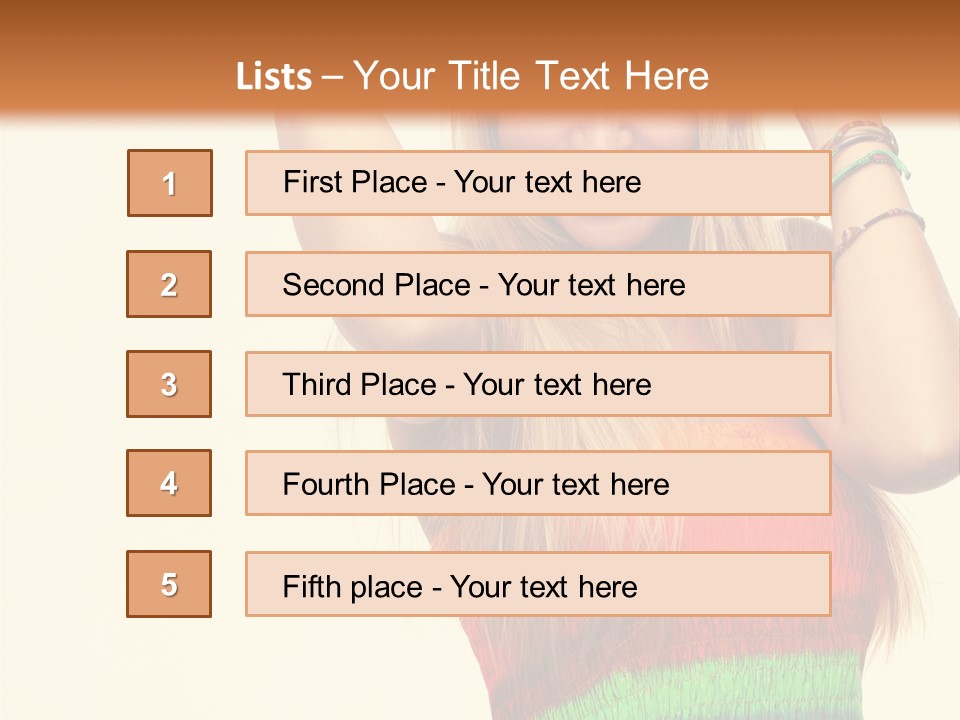 Nature Arms Raised Laughing PowerPoint Template