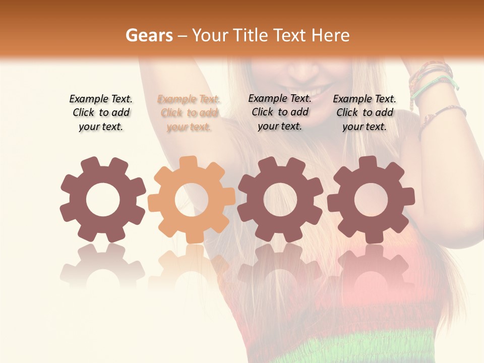 Nature Arms Raised Laughing PowerPoint Template