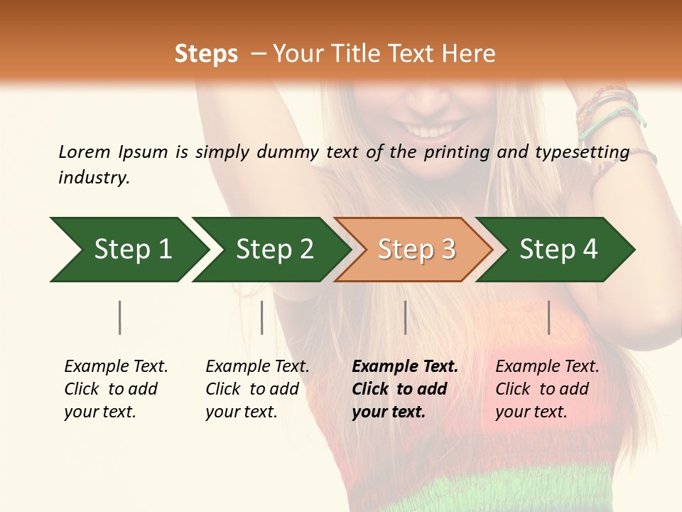Nature Arms Raised Laughing PowerPoint Template