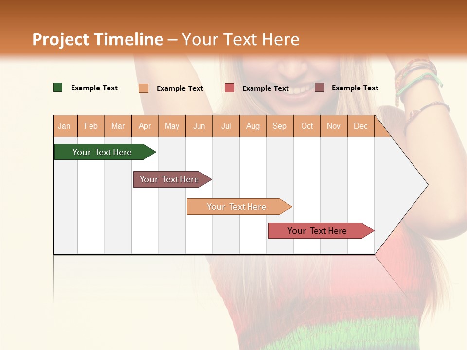 Nature Arms Raised Laughing PowerPoint Template
