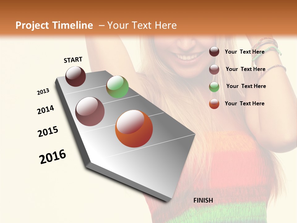 Nature Arms Raised Laughing PowerPoint Template