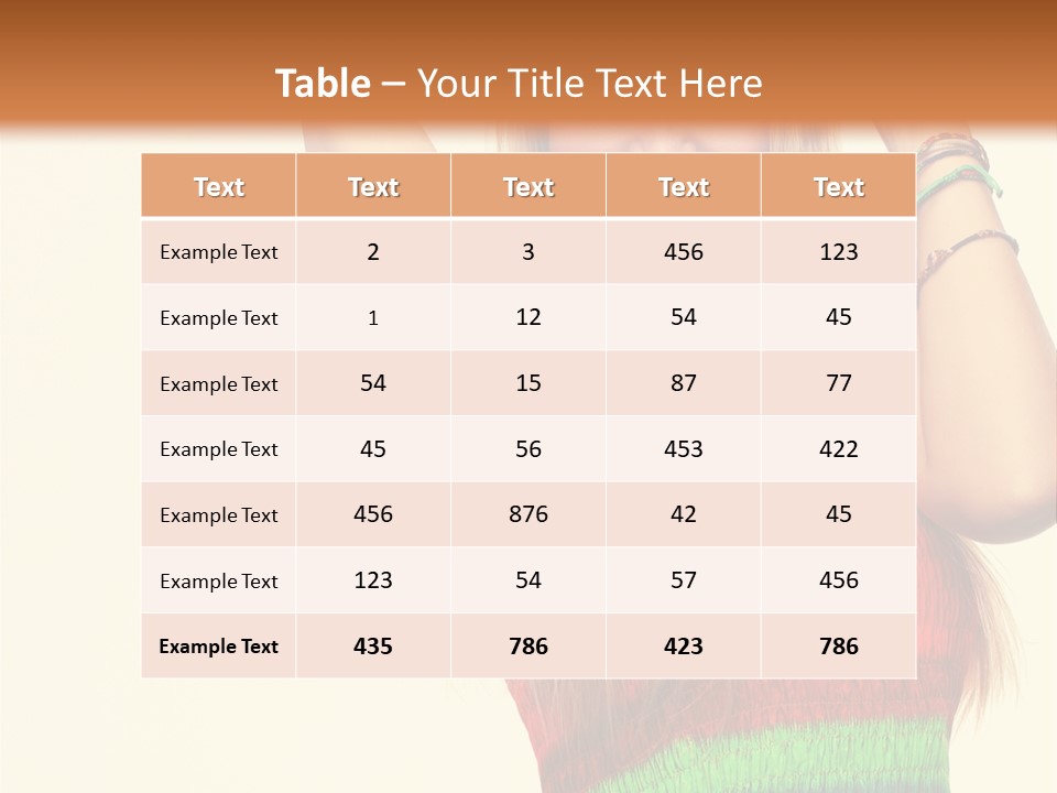 Nature Arms Raised Laughing PowerPoint Template