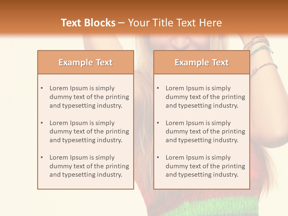 Nature Arms Raised Laughing PowerPoint Template