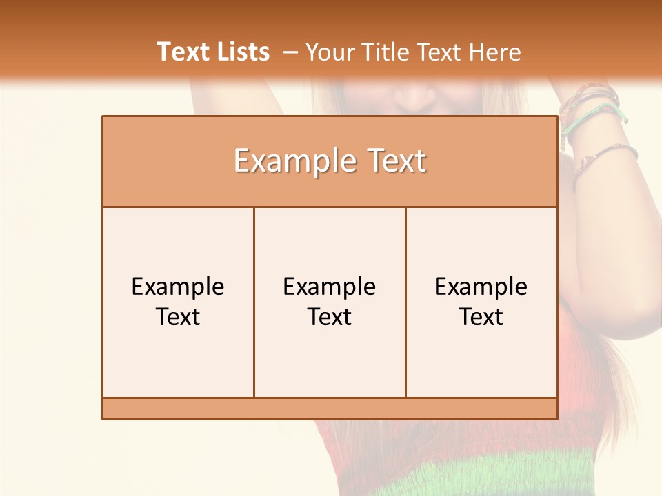 Nature Arms Raised Laughing PowerPoint Template