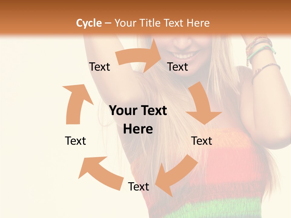 Nature Arms Raised Laughing PowerPoint Template