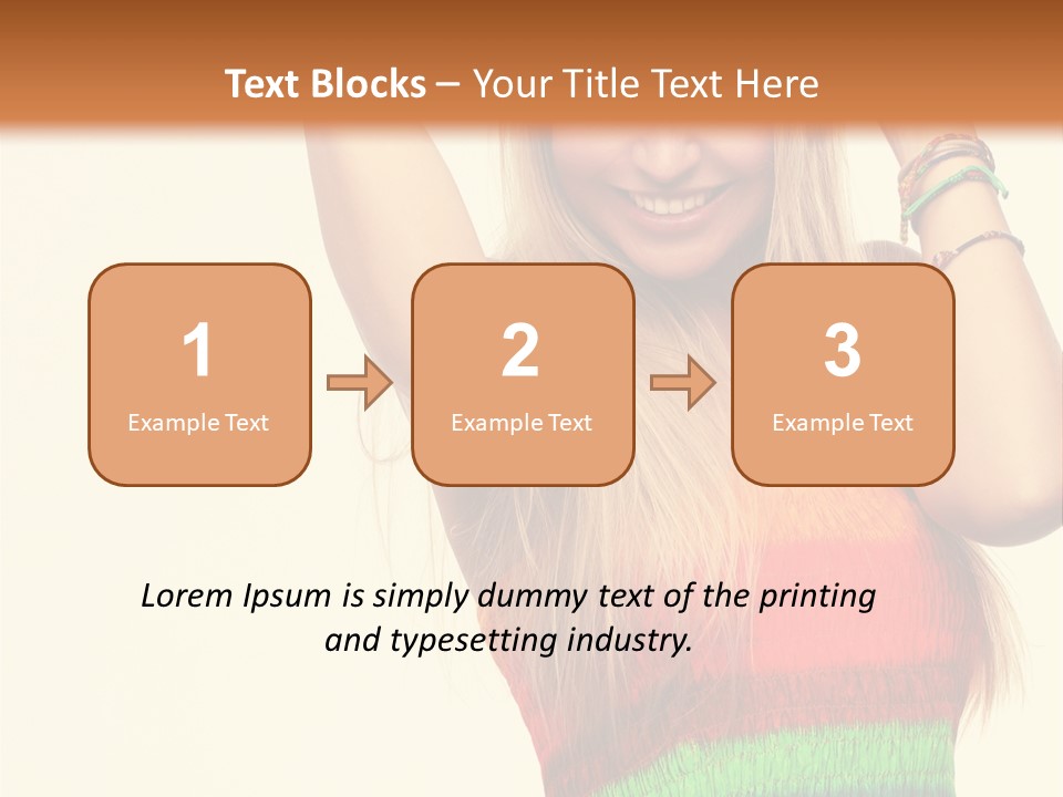 Nature Arms Raised Laughing PowerPoint Template