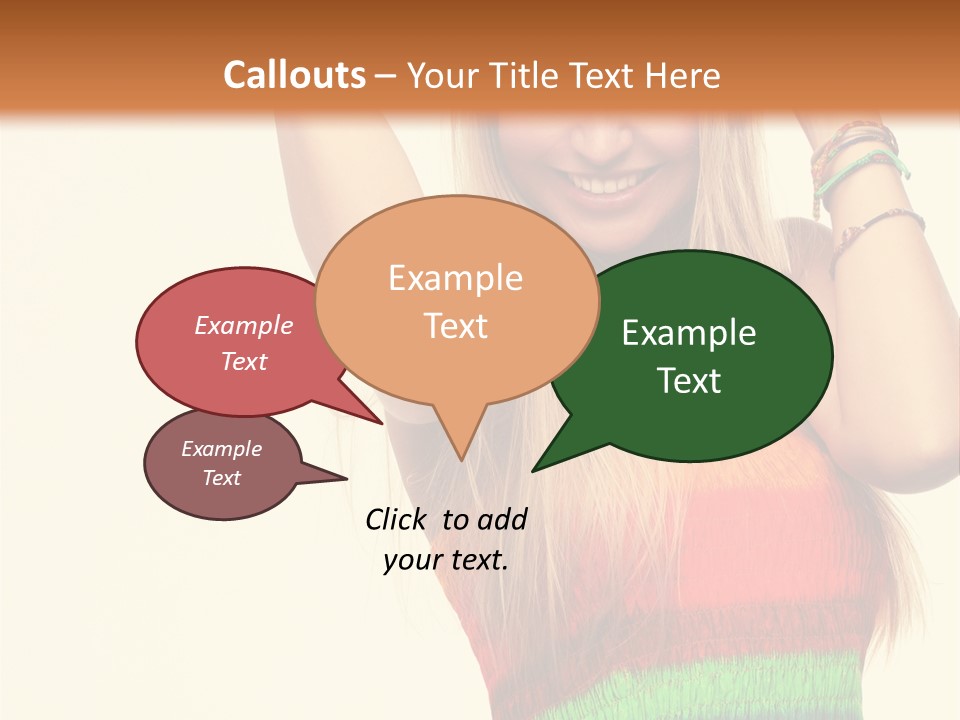 Nature Arms Raised Laughing PowerPoint Template