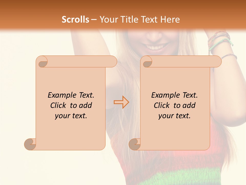 Nature Arms Raised Laughing PowerPoint Template