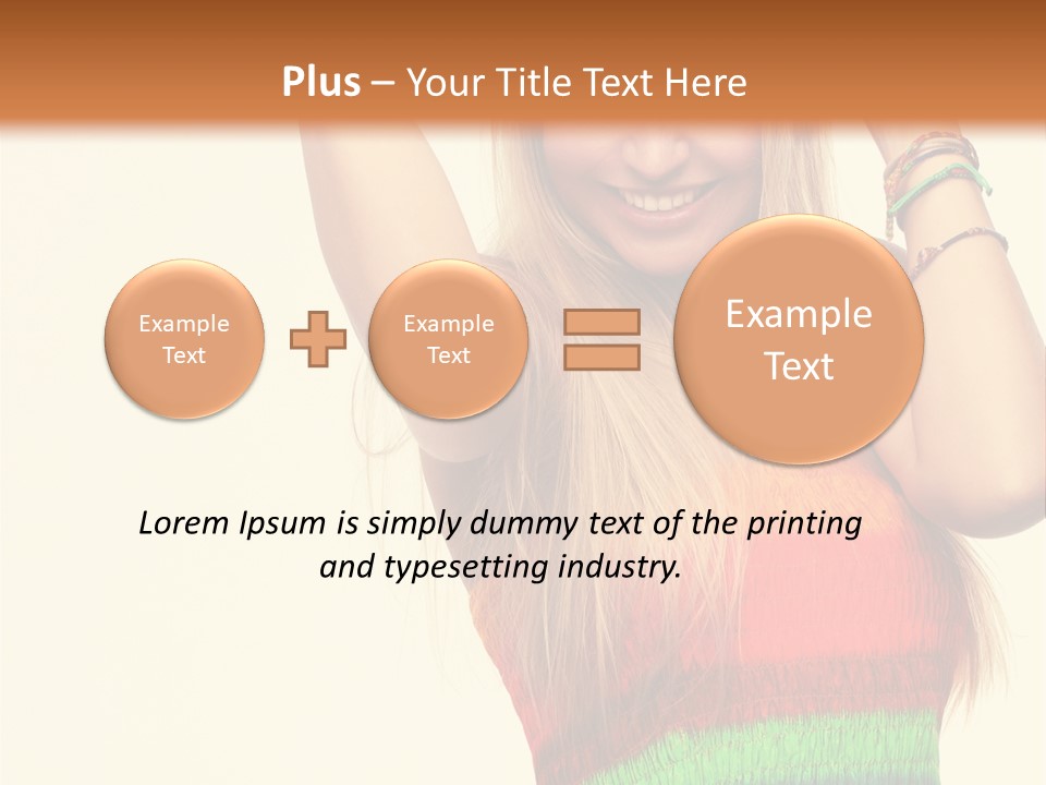 Nature Arms Raised Laughing PowerPoint Template