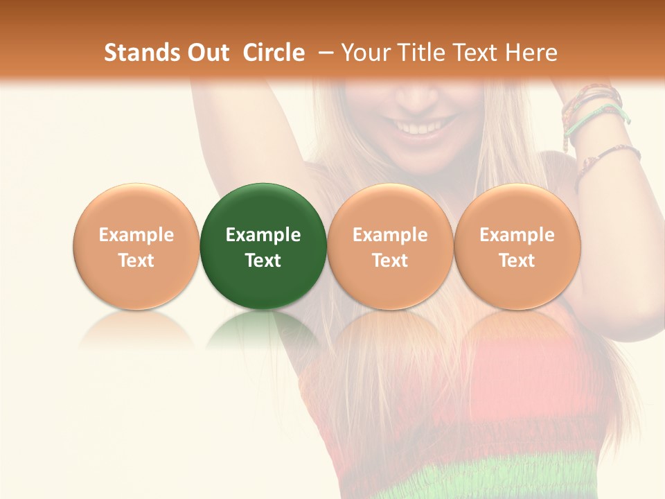 Nature Arms Raised Laughing PowerPoint Template