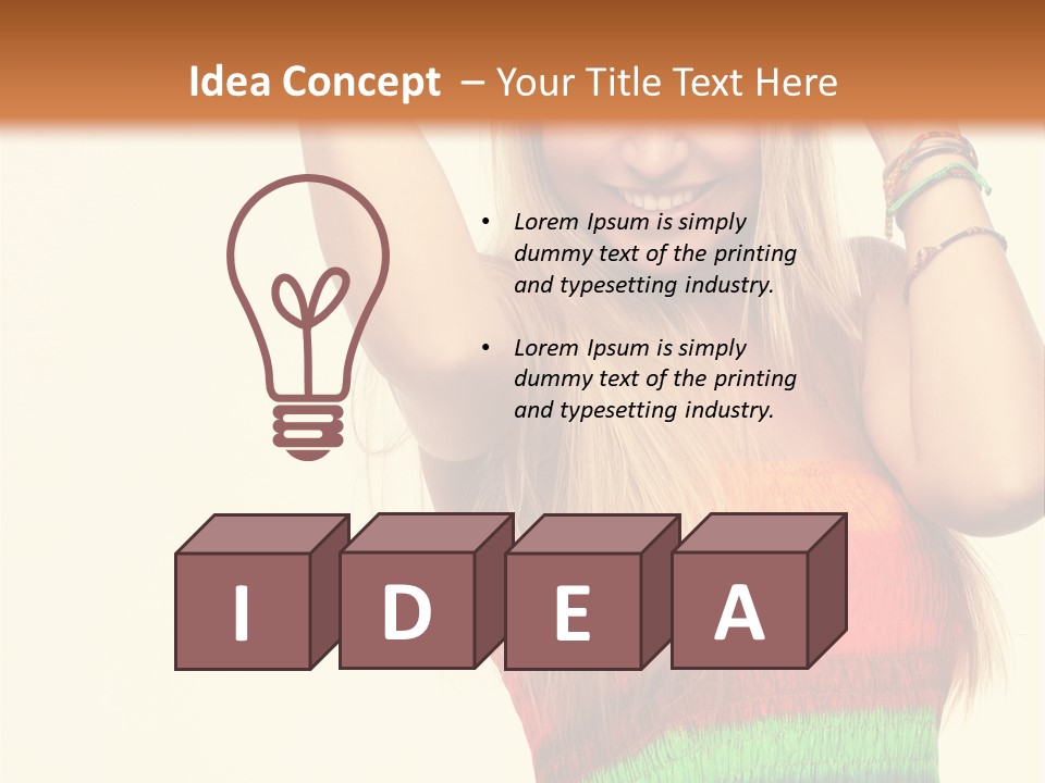 Nature Arms Raised Laughing PowerPoint Template