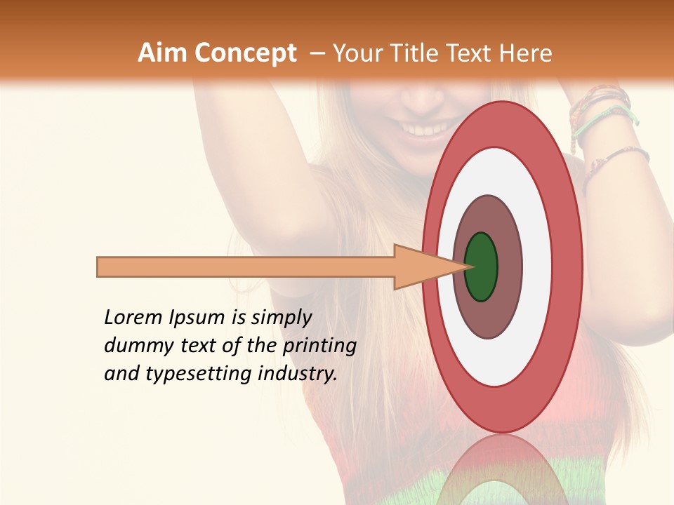 Nature Arms Raised Laughing PowerPoint Template