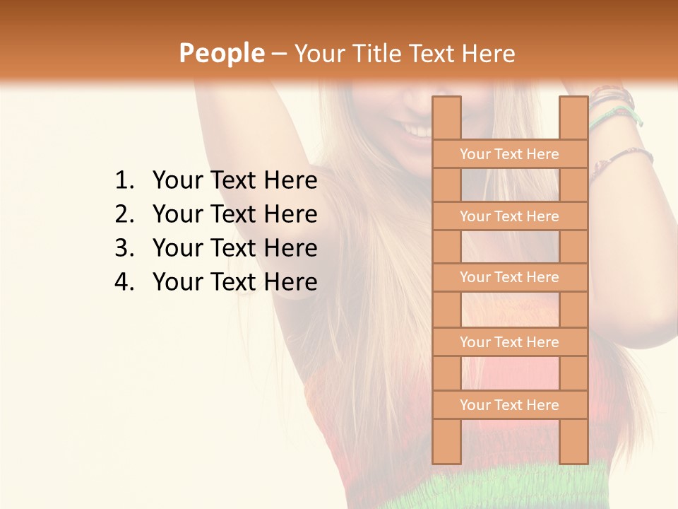 Nature Arms Raised Laughing PowerPoint Template